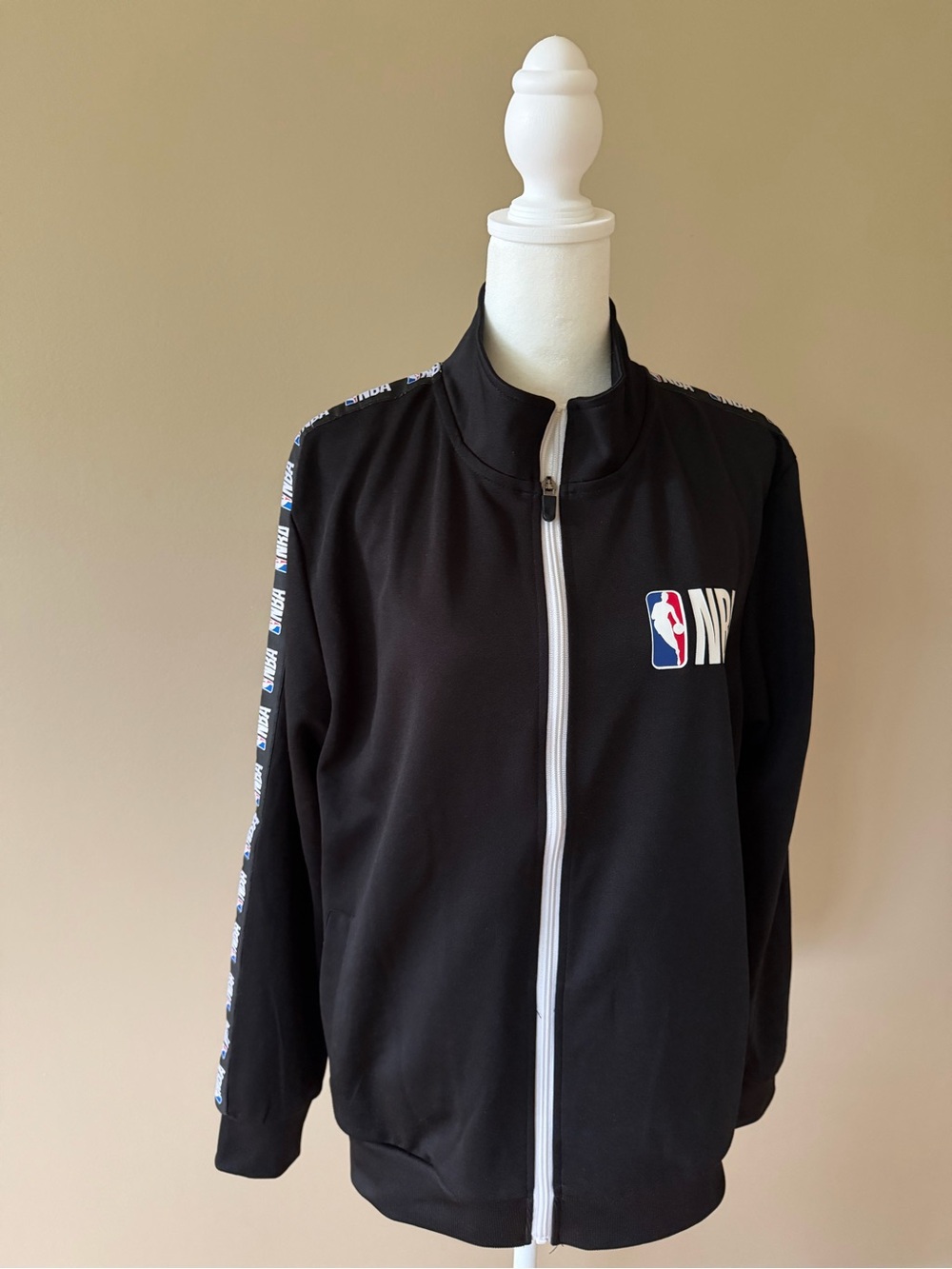 NBA Logo Jacket with White Zip